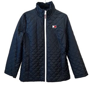 Women’s Tommy Zip up Jacket in Large (White & Blue)